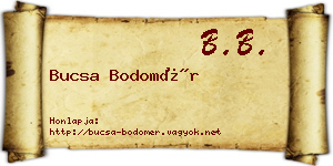 Bucsa Bodomér névjegykártya
